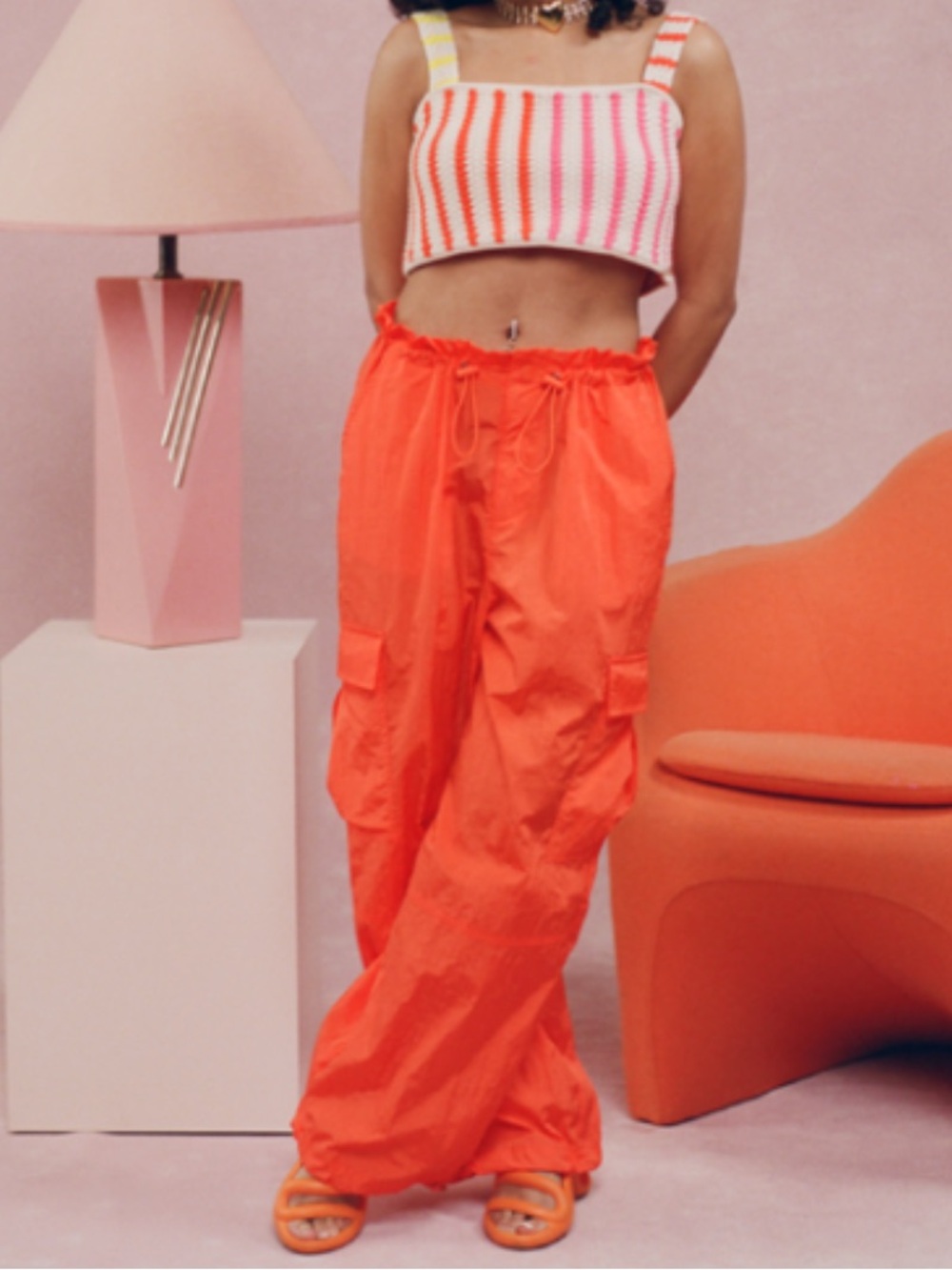 Future Collective with Alani Noelle Utility Nylon Cargo Pants - XL